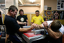 Фото Денис Цыпленков на тренировке в Ольховке